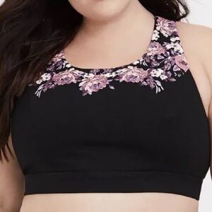 Torrid Active Floral Lattice Sports Bra